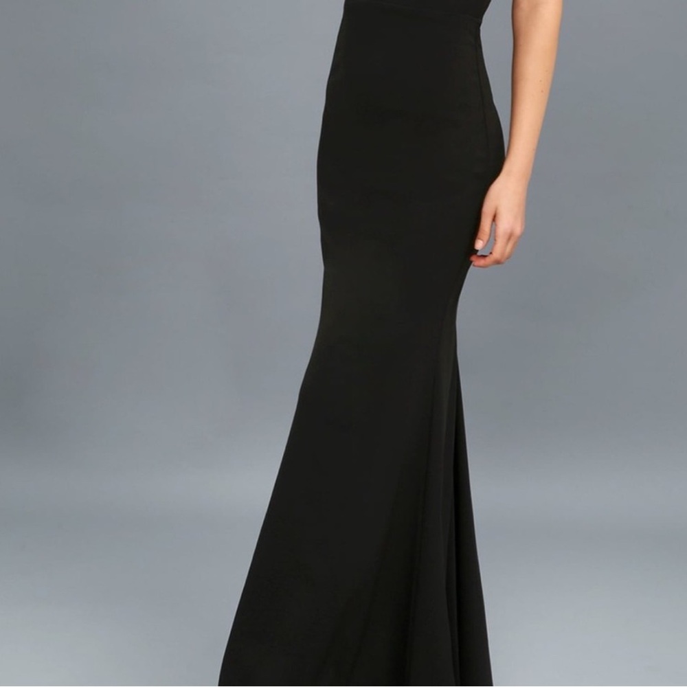 Lulu's Black Ruffle Mini Dress - Picture 5 of 6